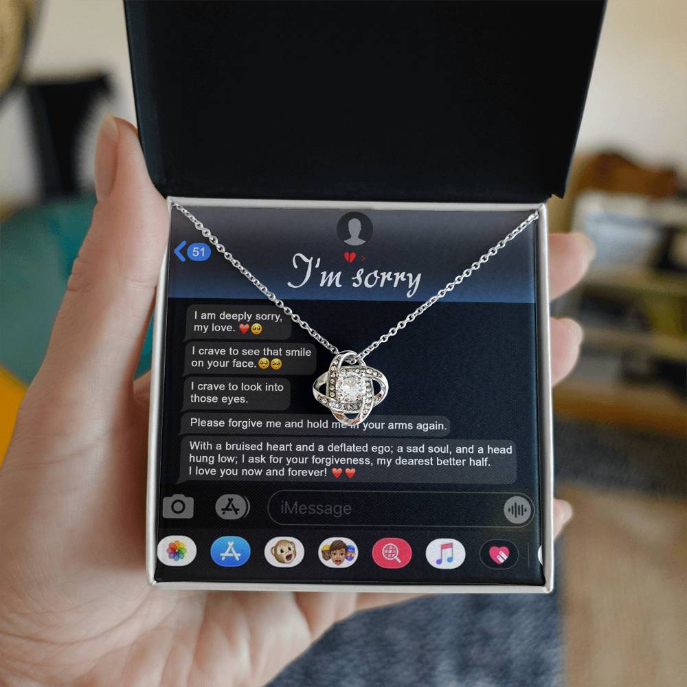 Sorry - Rebuild Our Connection - Love Knot Necklace