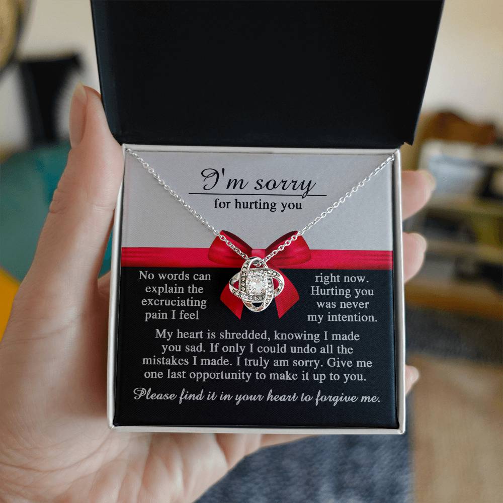 Sorry - Made You Sad - Love Knot Necklace