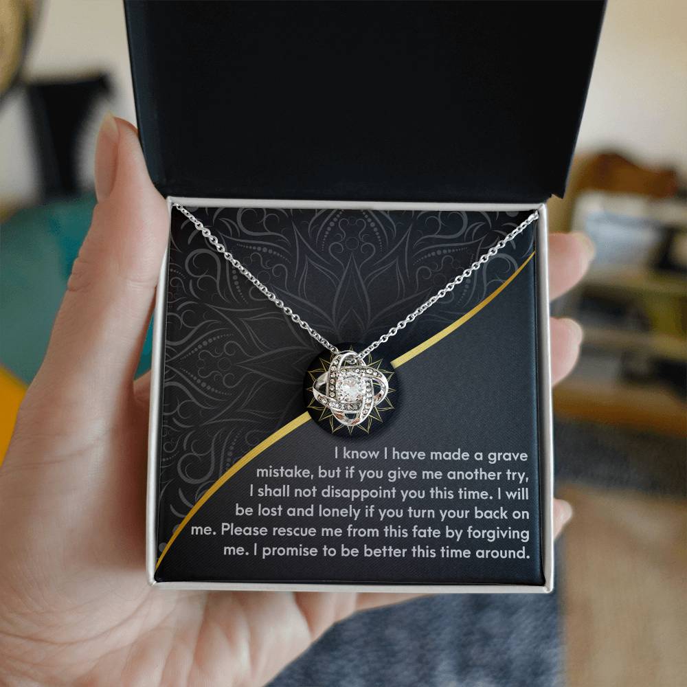 Sorry - Turn Your Back - Love Knot Necklace