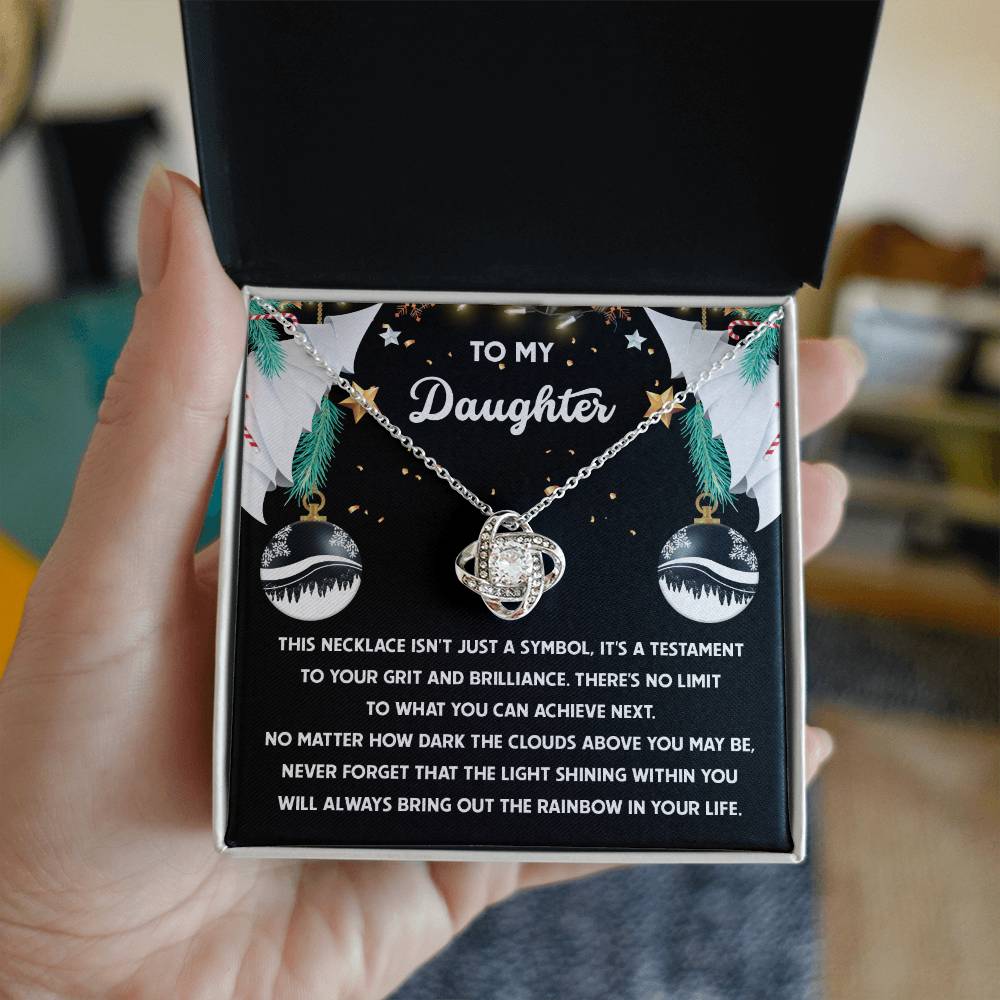 Daughter - The Rainbow - Love Knot Necklace