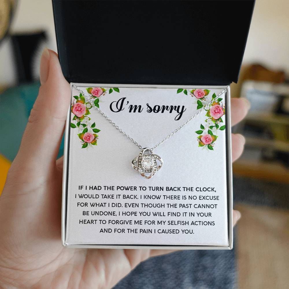 Sorry - Make It Right - Love Knot Necklace
