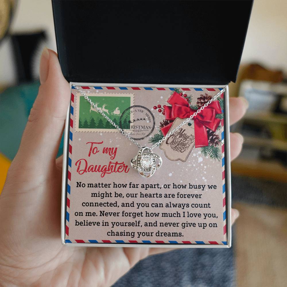 Daughter - Forever Connected - Love Knot Necklace
