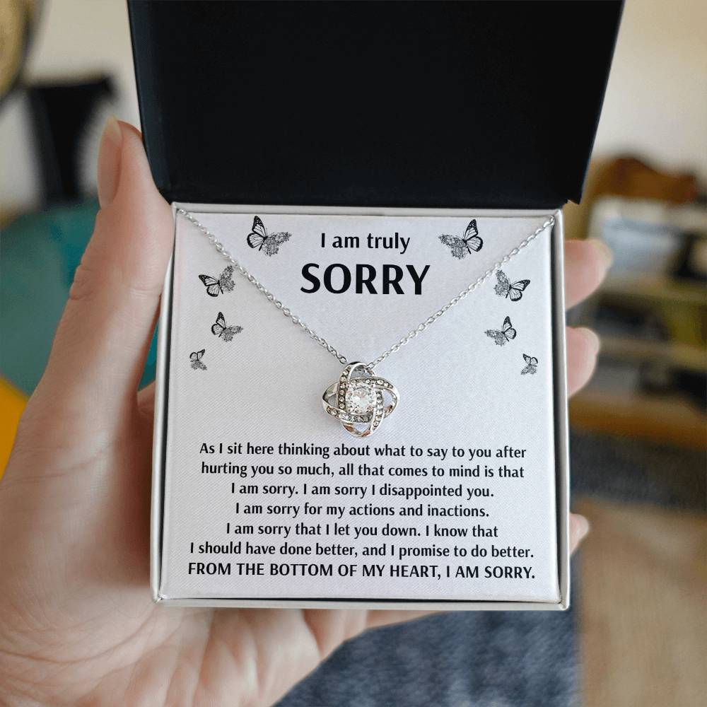 Sorry - Done Better - Love Knot Necklace