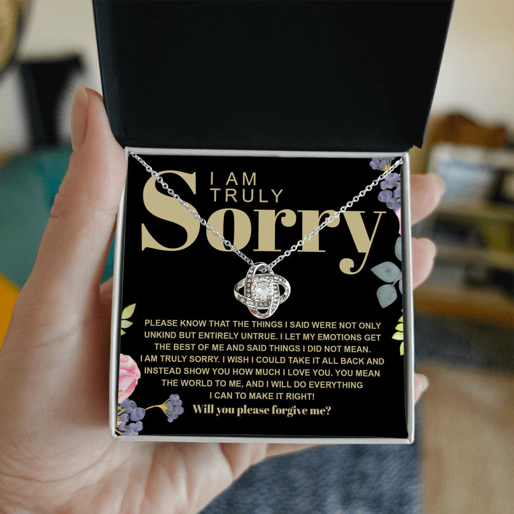 Sorry - Best Of Me - Love Knot Necklace