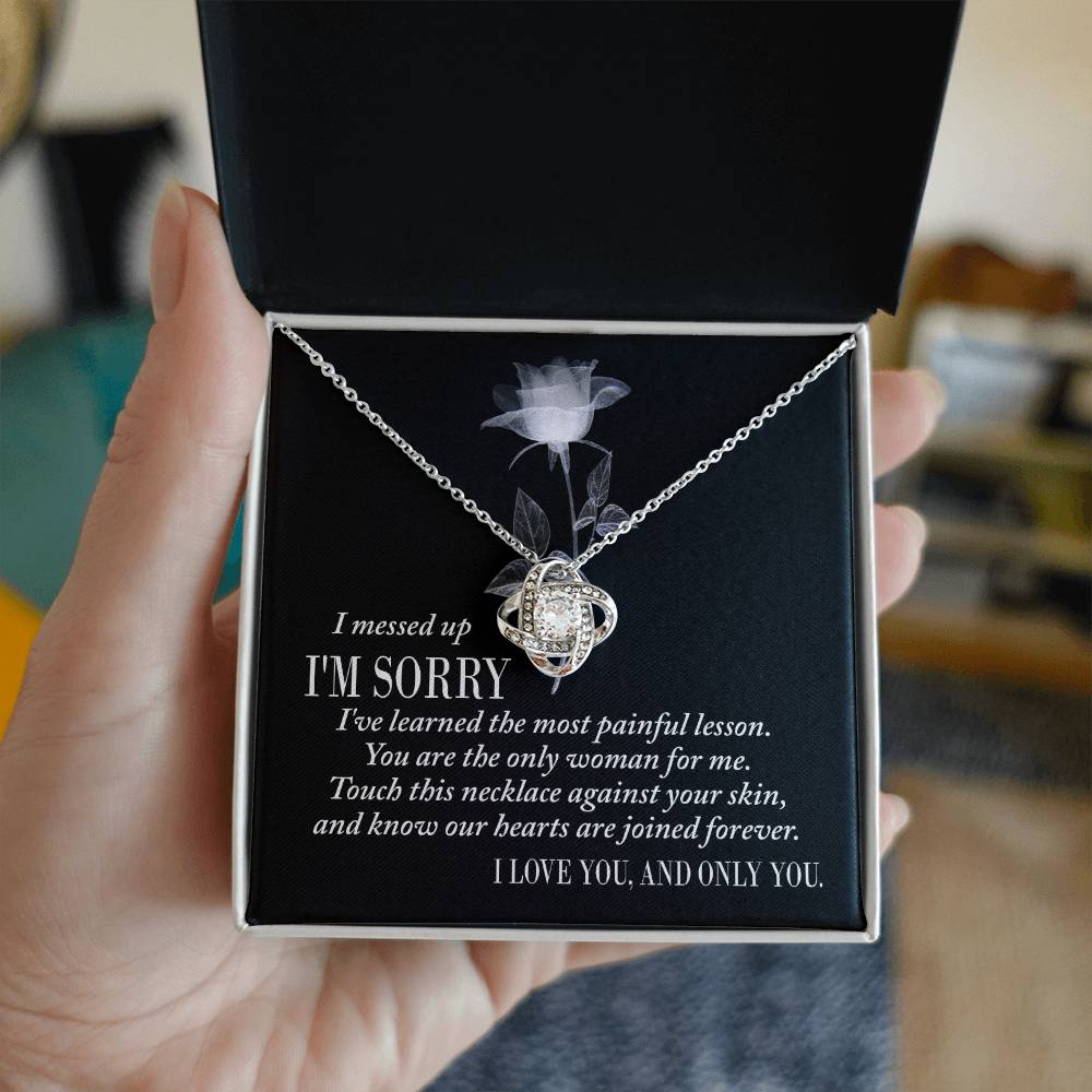 Sorry - Painful Lesson - Love Knot Necklace