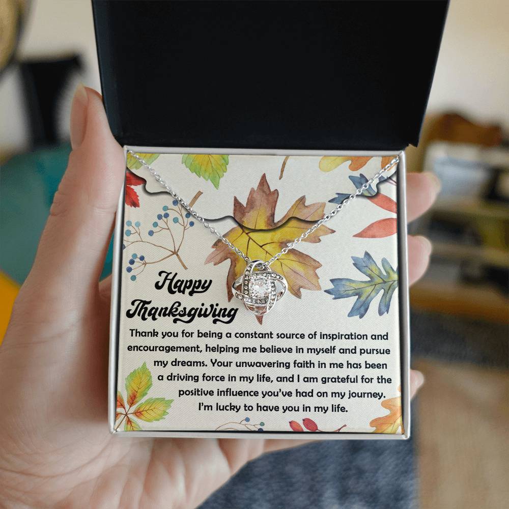 Thanksgiving - On My Journey - Love Knot Necklace