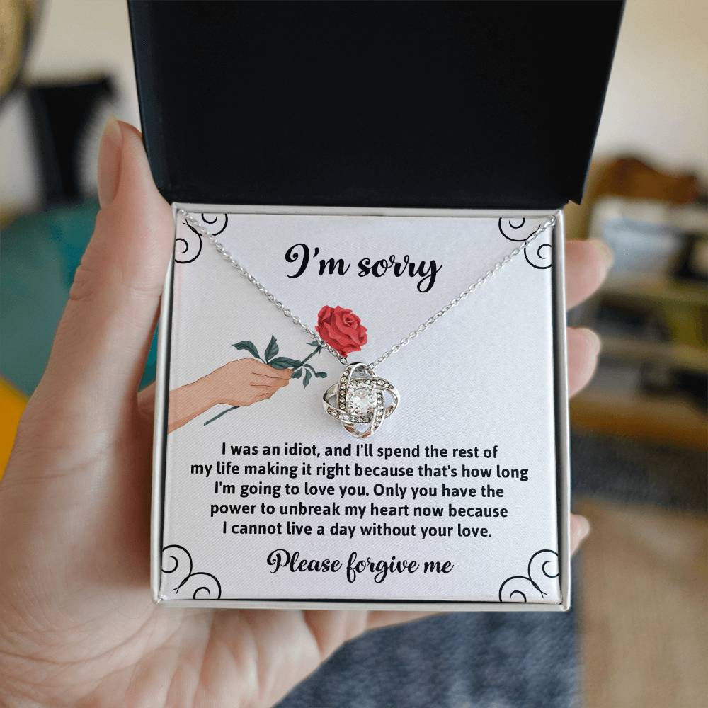 Sorry - Making It Right - Love Knot Necklace