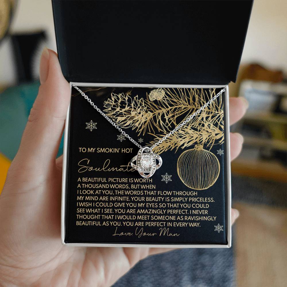 Soulmate - Amazingly Perfect -  Love Knot Necklace