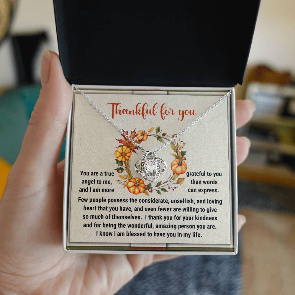 Thanksgiving - The Wonderful - Love Knot Necklace