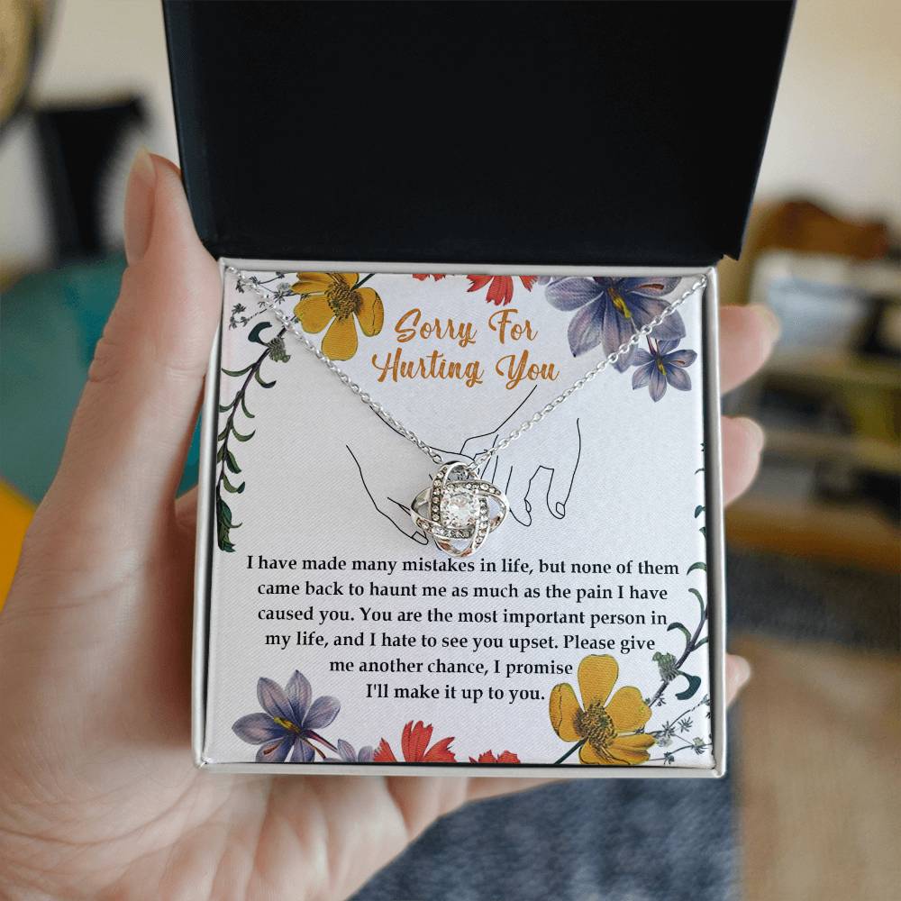 Sorry - Haunt Me - Love Knot Necklace