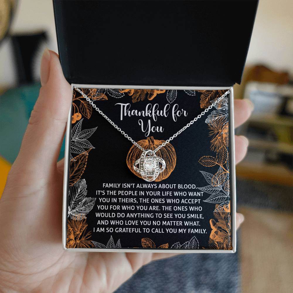 Thanksgiving - To Call You - Love Knot Necklace