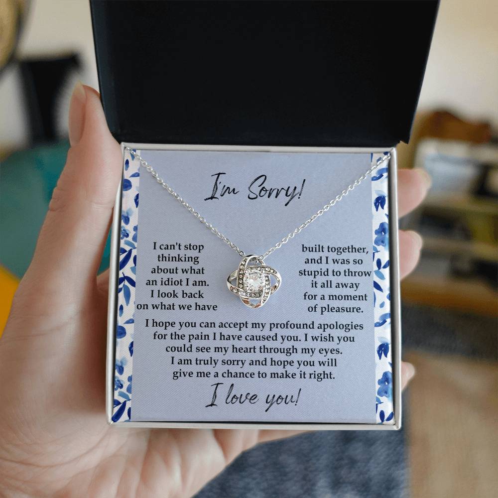 Sorry - Through My Eyes - Love Knot Necklace