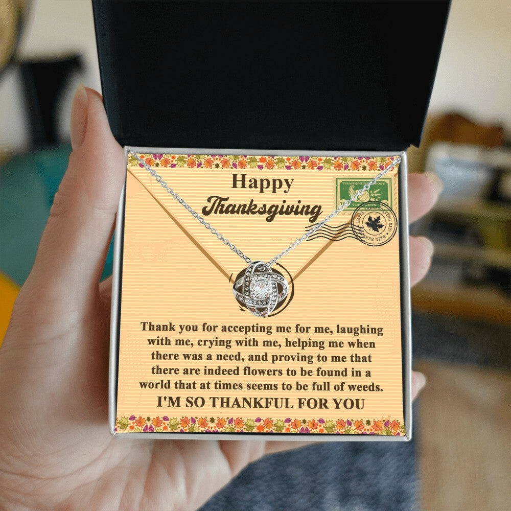Thanksgiving - Proving To Me - Love Knot Necklace