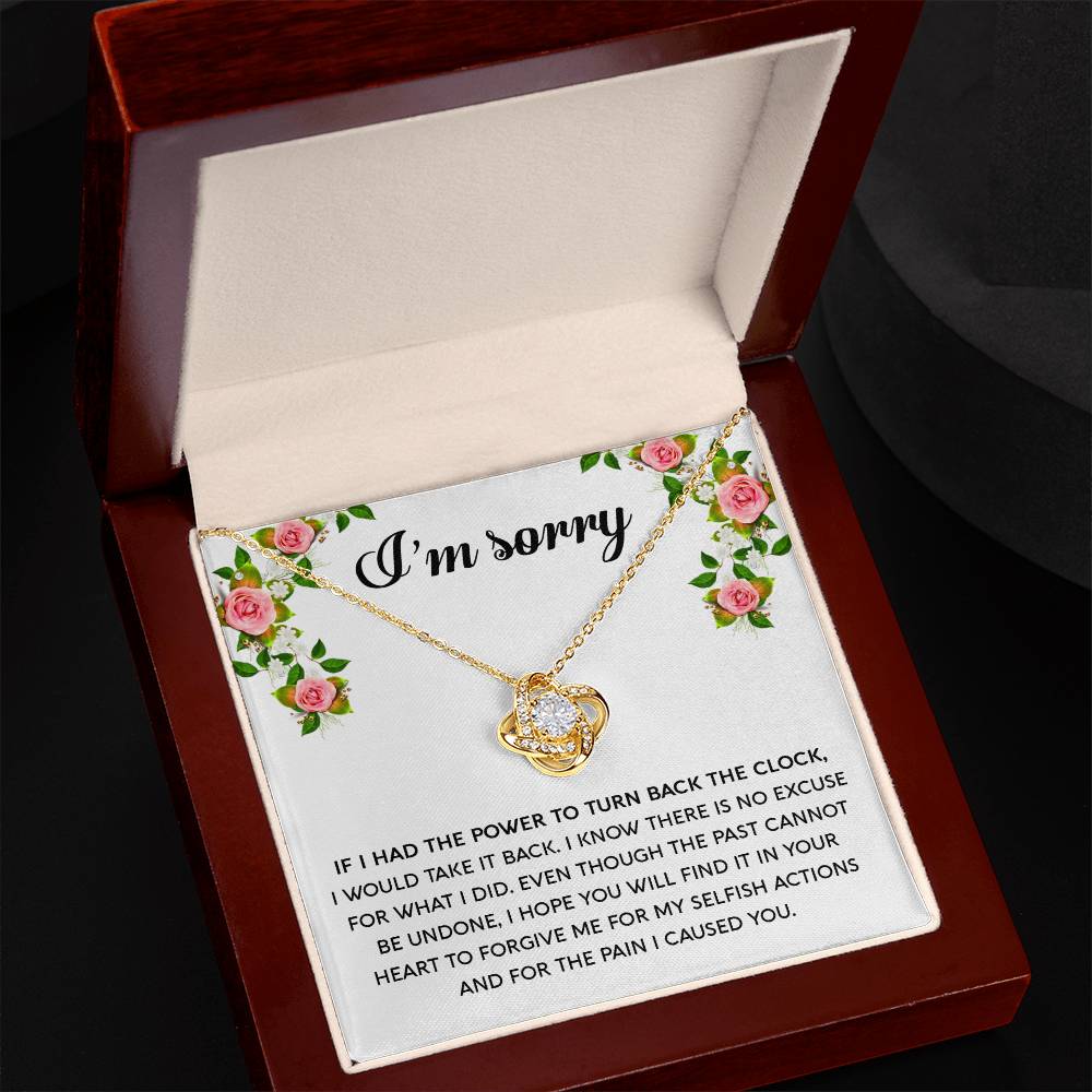 Sorry - Make It Right - Love Knot Necklace