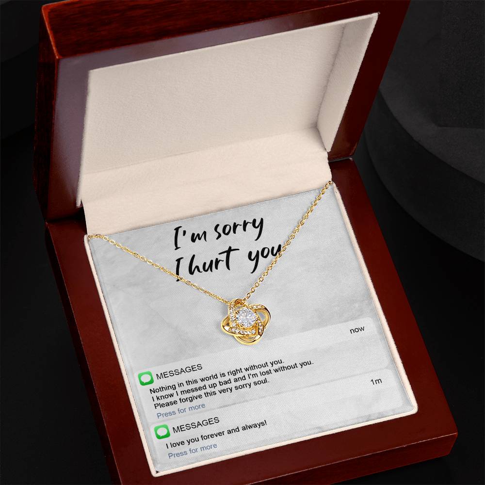 Sorry - Lost Without You - Love Knot Necklace