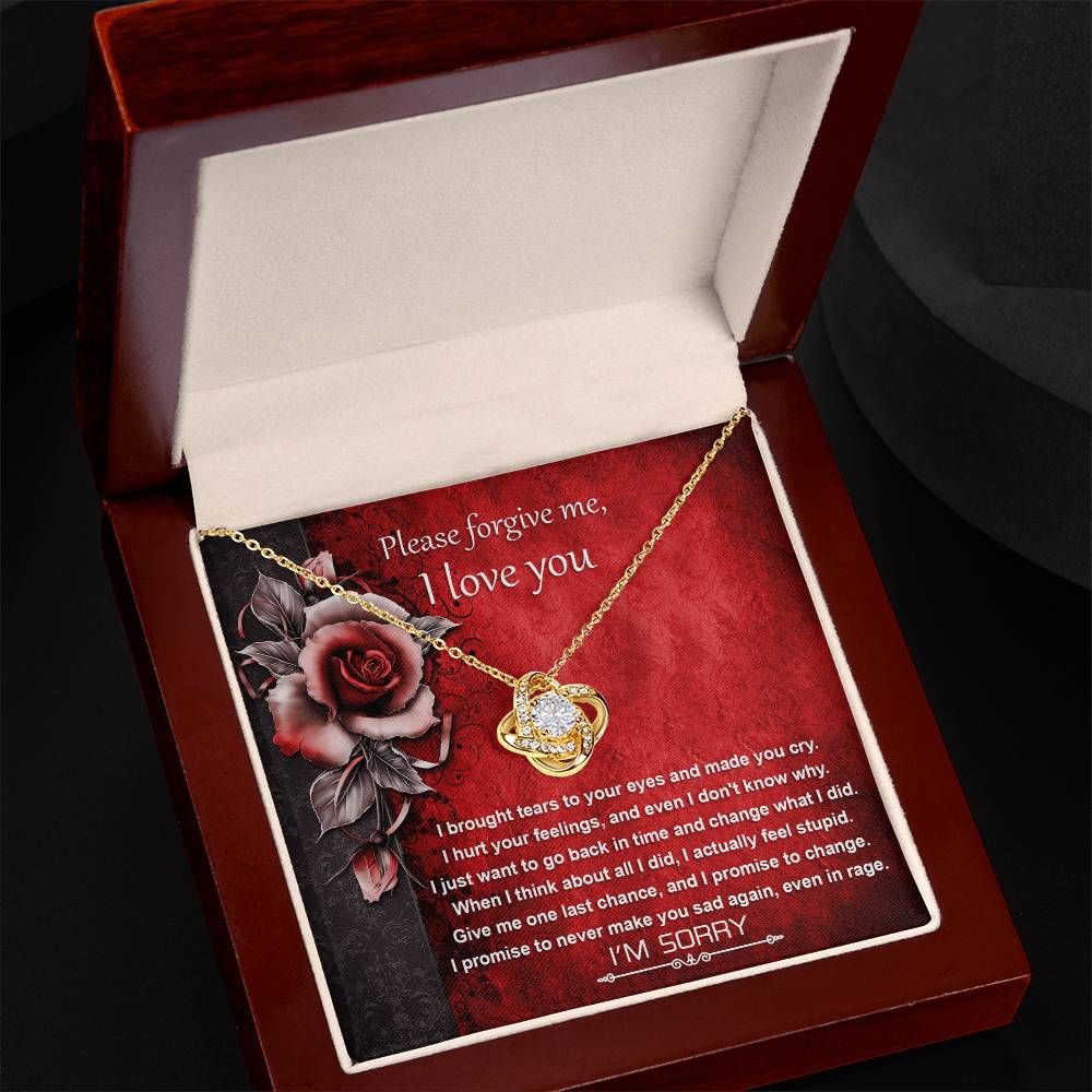 Sorry - One Last Chance - Love Knot Necklace
