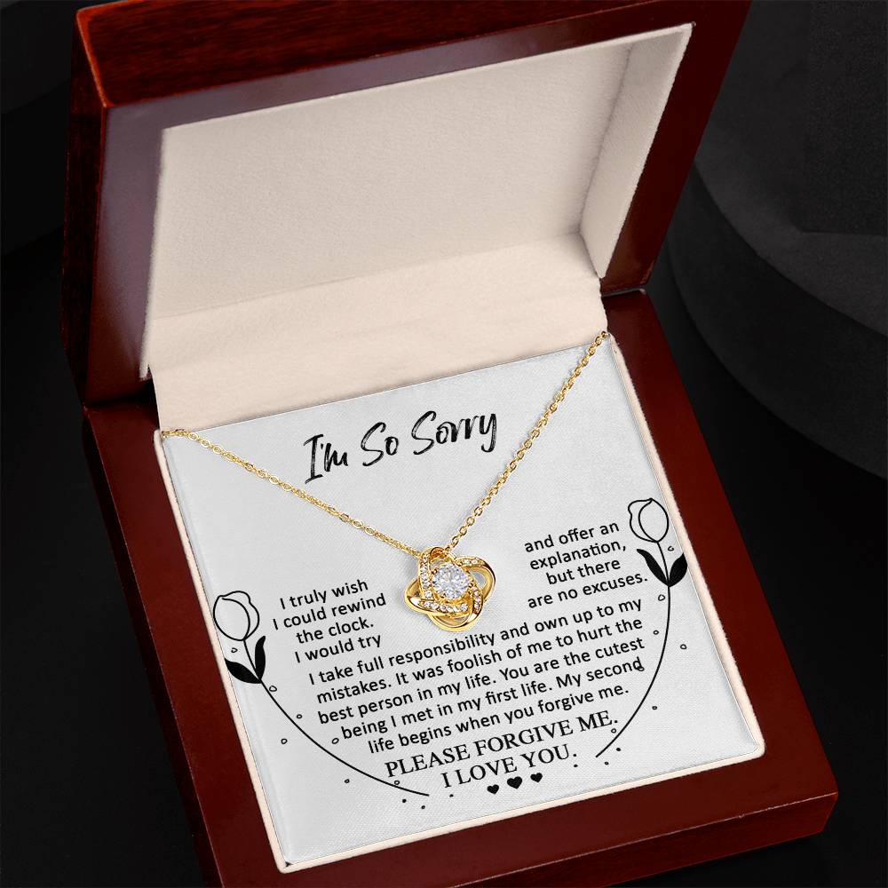 Sorry - My First Life - Love Knot Necklace
