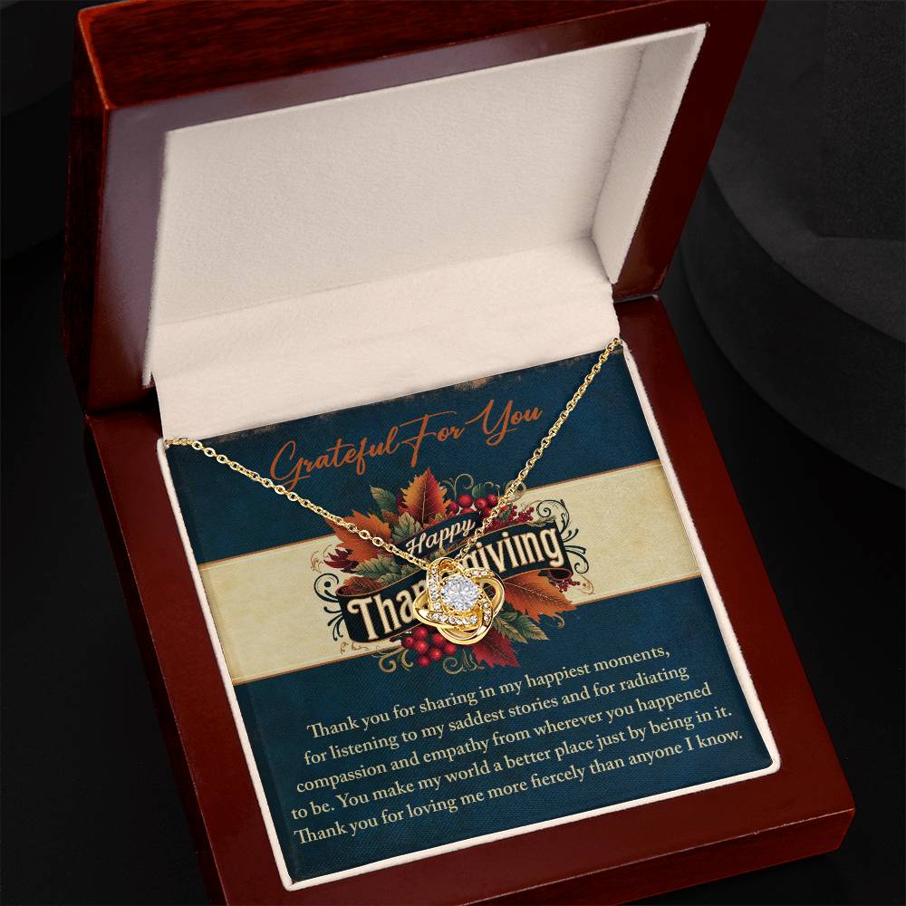 Thanksgiving - Happiest Moments - Love Knot Necklace