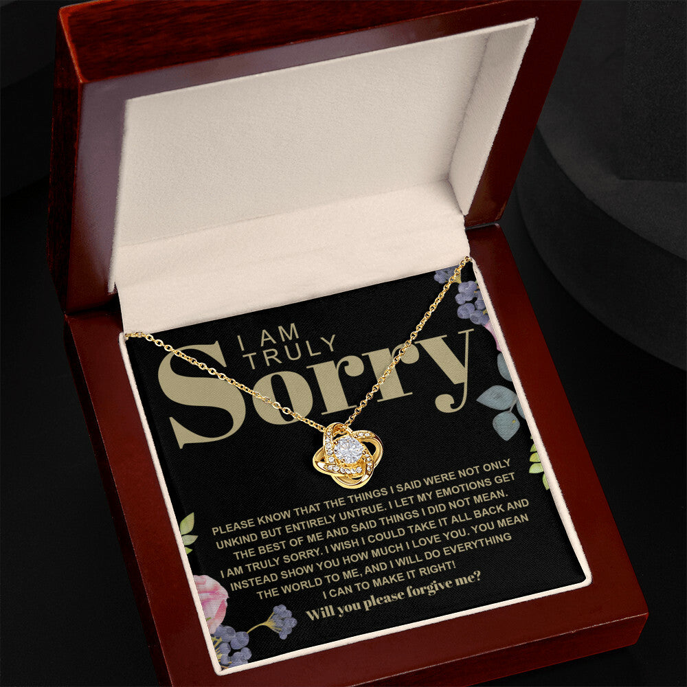 Sorry - Best Of Me - Love Knot Necklace
