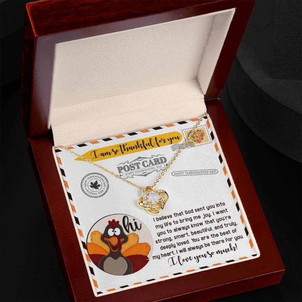 Thanksgiving - The Beat - Love Knot Necklace