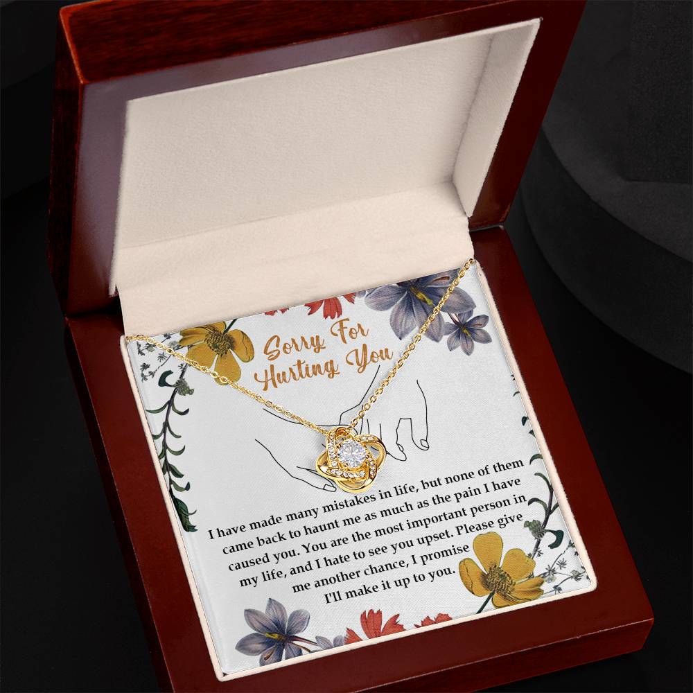 Sorry - Haunt Me - Love Knot Necklace