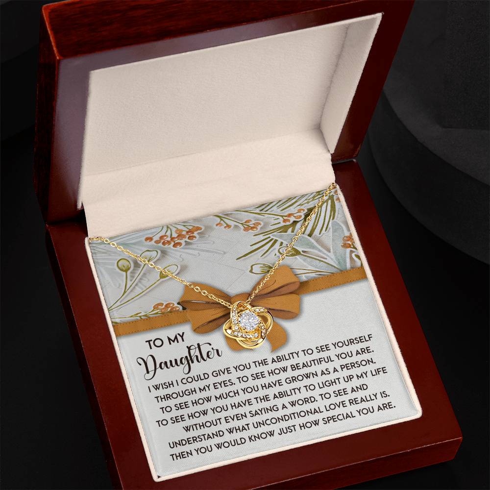 Daughter - Saying A Word - Love Knot Necklace