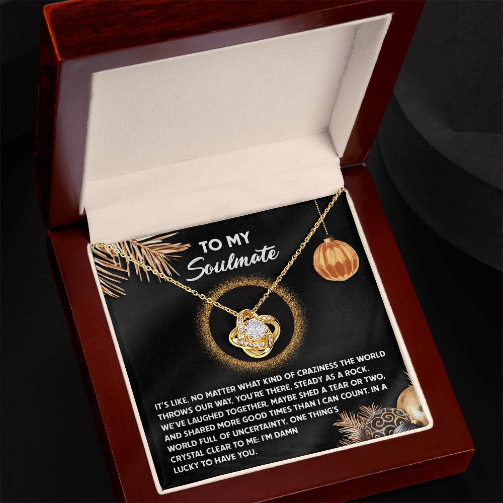 Soulmate - I Can Count - Love Knot Necklace