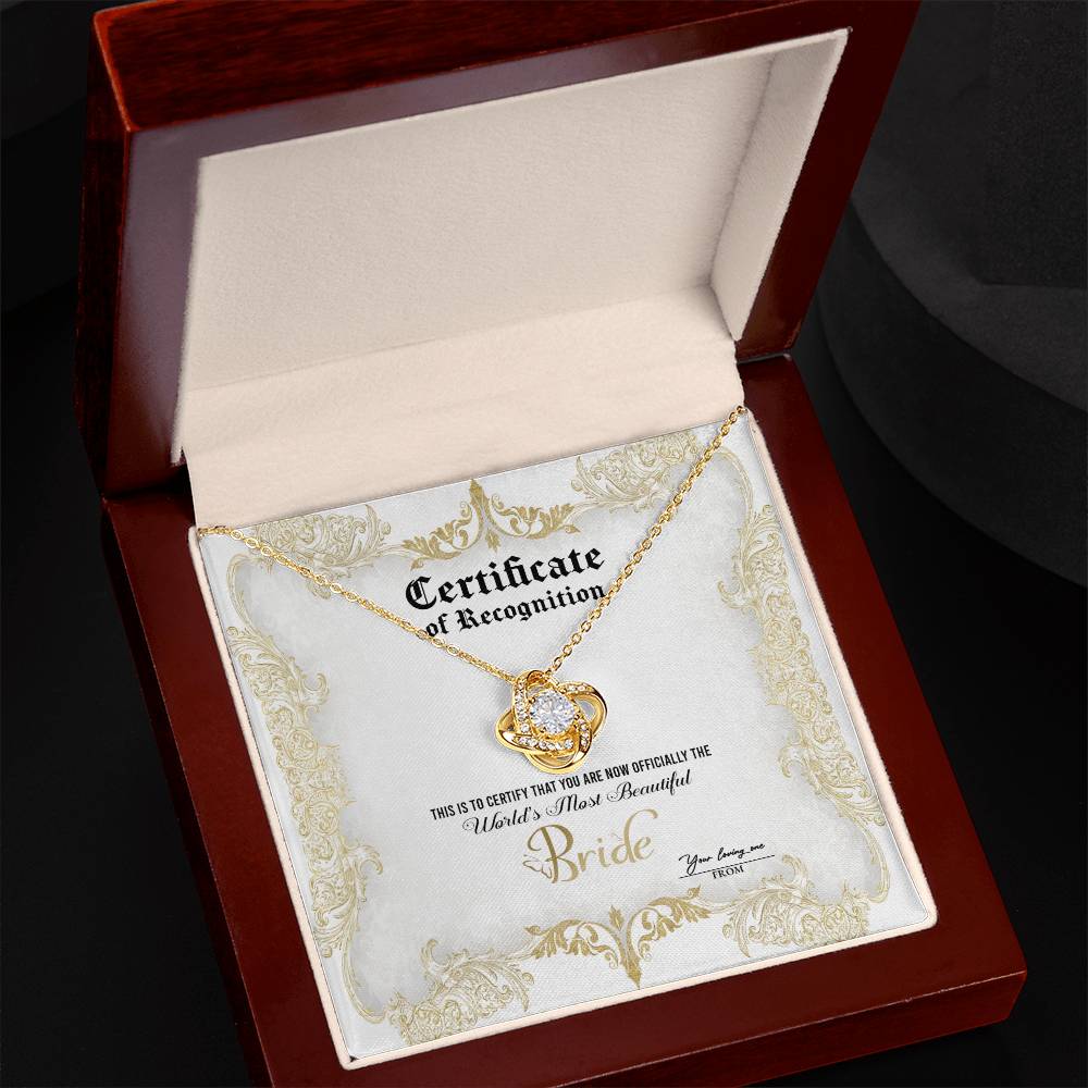 Bride - Certificate Of Achievement
