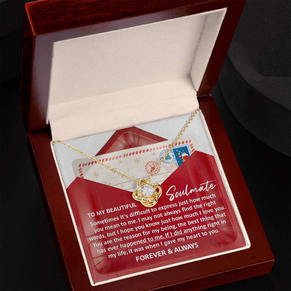 Soulmate - Right Words - Love Knot Necklace