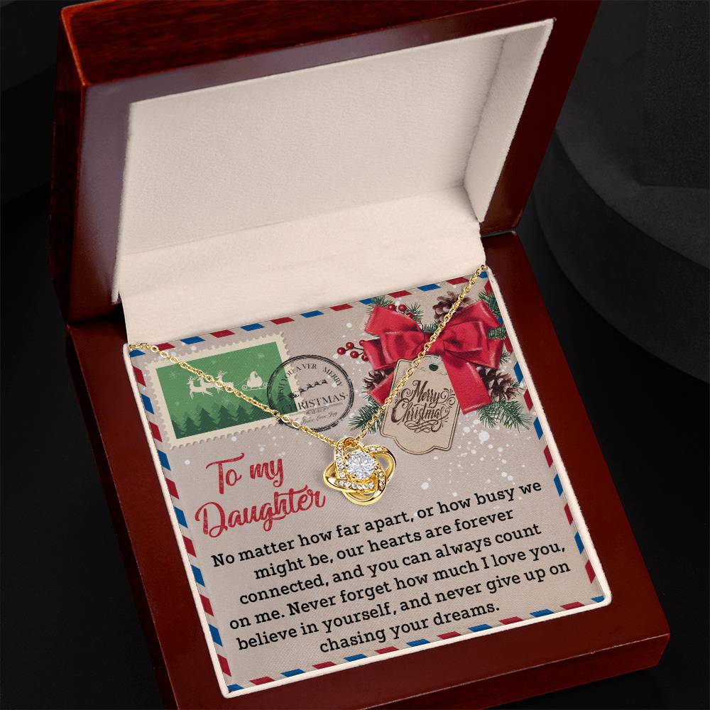 Daughter - Forever Connected - Love Knot Necklace