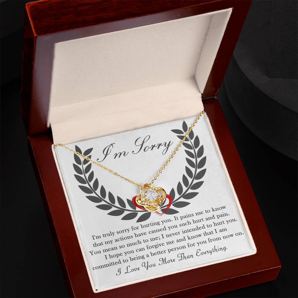 Sorry - From Now On - Love Knot Necklace