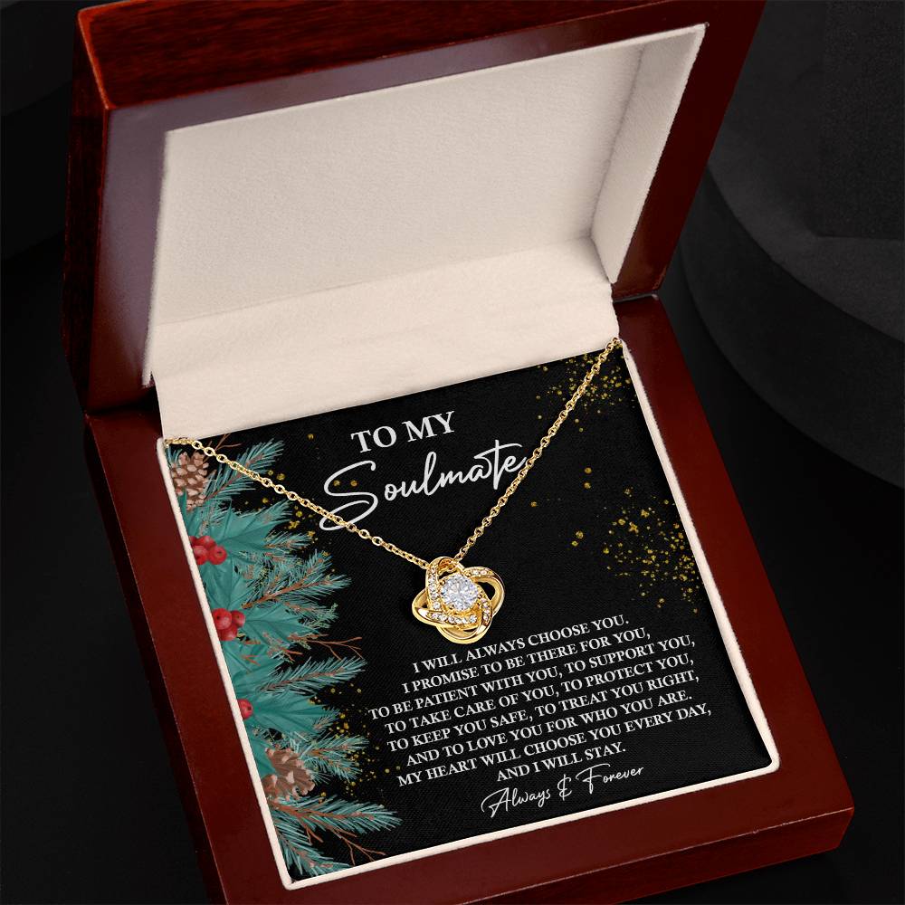 Soulmate - Treat You Right - Love Knot Necklace