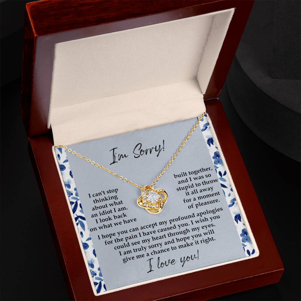 Sorry - Through My Eyes - Love Knot Necklace
