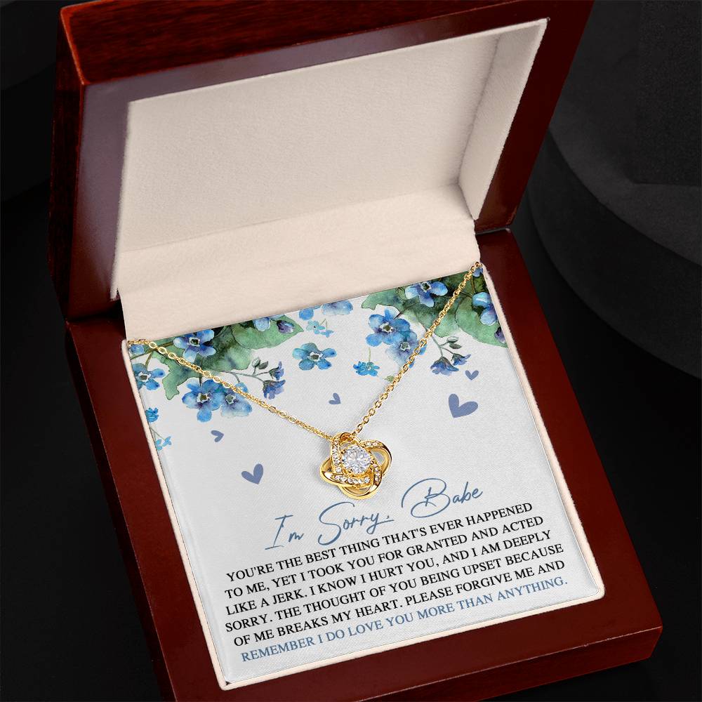 Sorry - More Than Anything - Love Knot Necklace