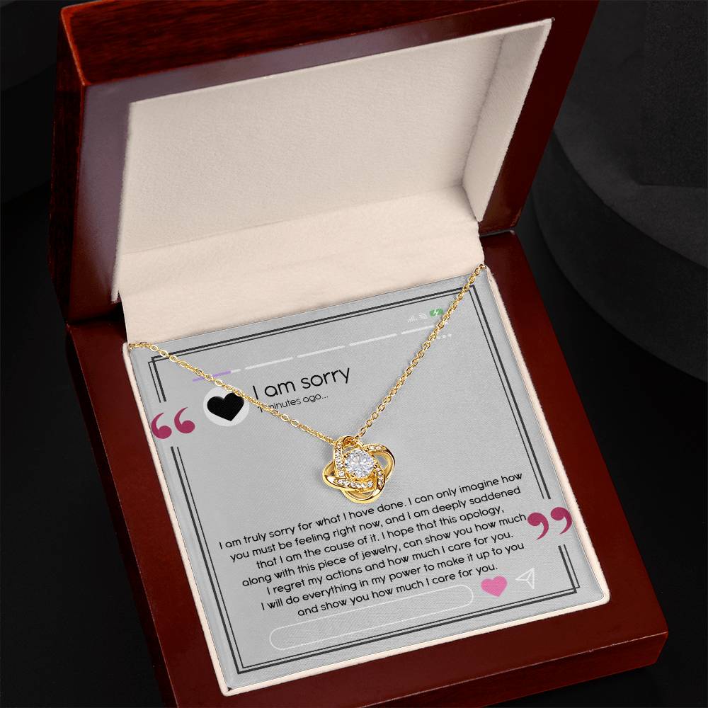 Sorry - Care For You - Love Knot Necklace