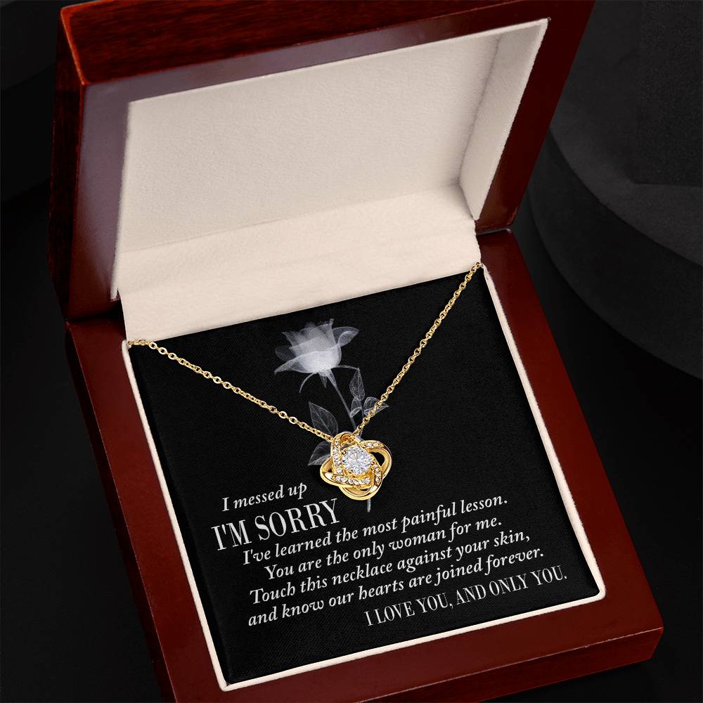 Sorry - Painful Lesson - Love Knot Necklace