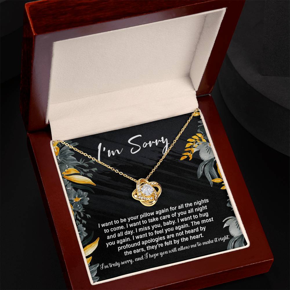 Sorry - Be Your Pillow - Love Knot Necklace