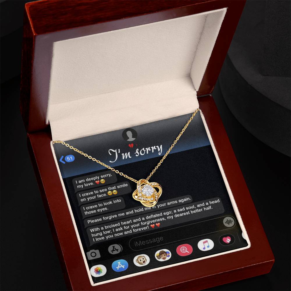 Sorry - Rebuild Our Connection - Love Knot Necklace