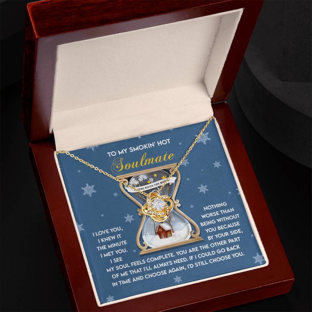 Soulmate - Feels Complete - Love Knot Necklace