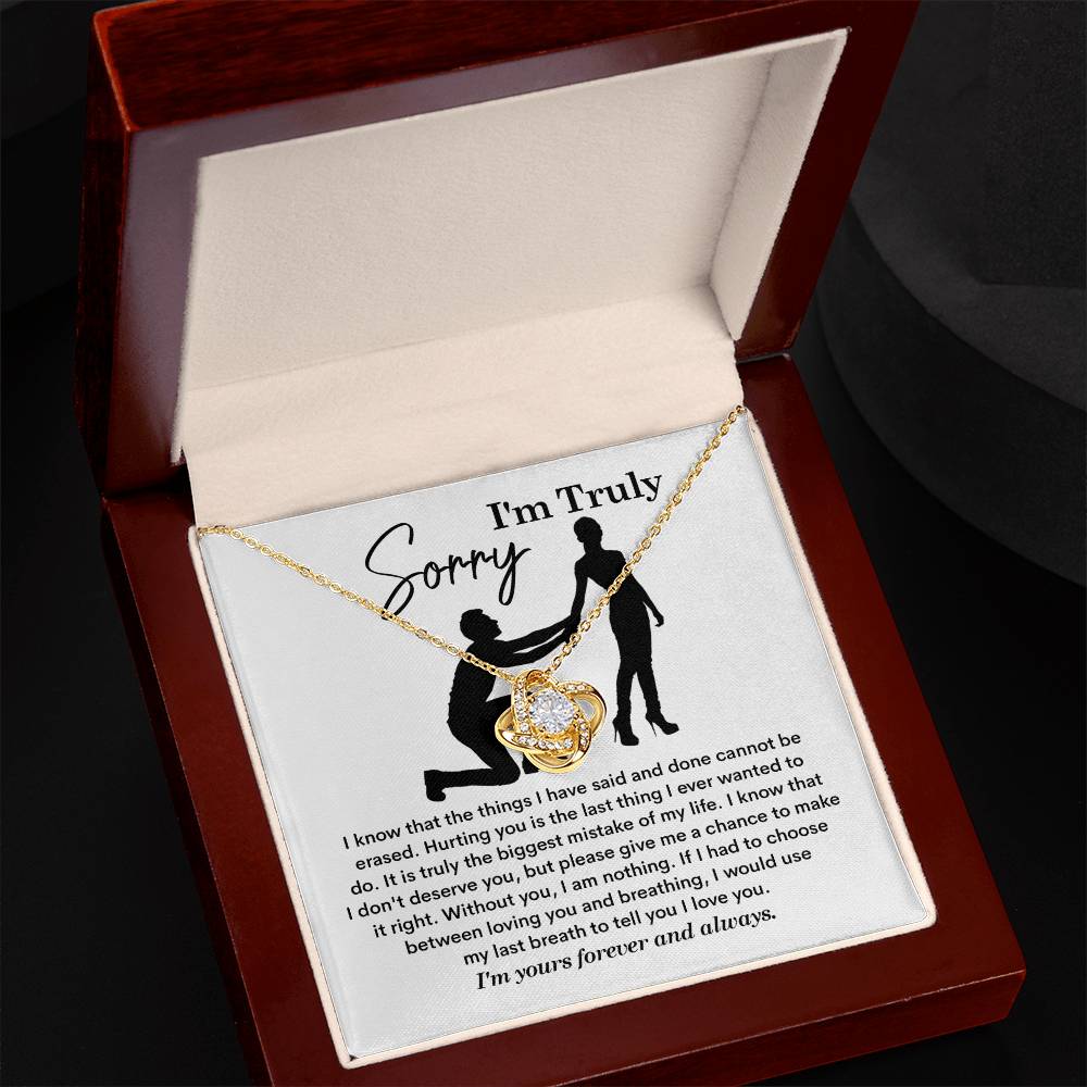 Sorry - My Last Breath - Love Knot Necklace