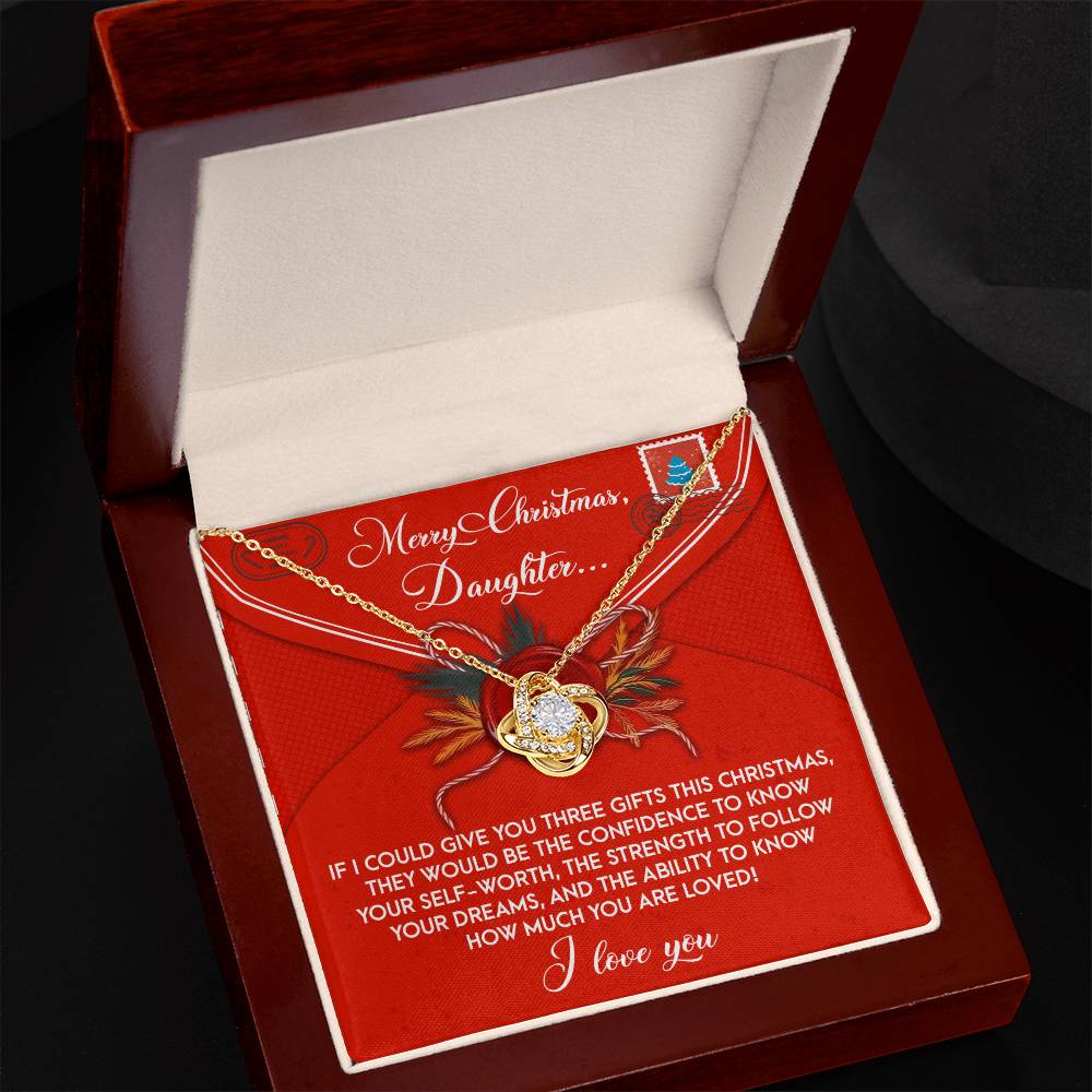 Daughter - This Christmas - Love Knot Necklace