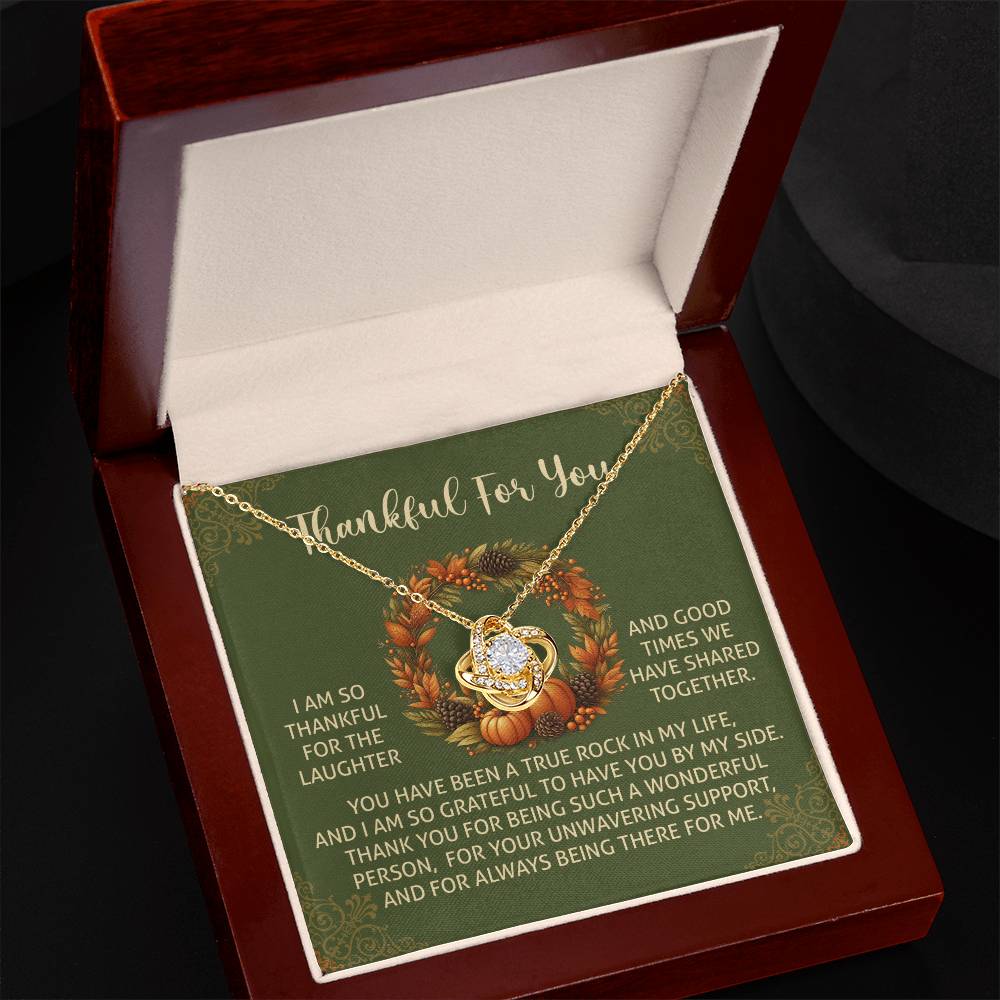 Thanksgiving - By My Side - Love Knot Necklace