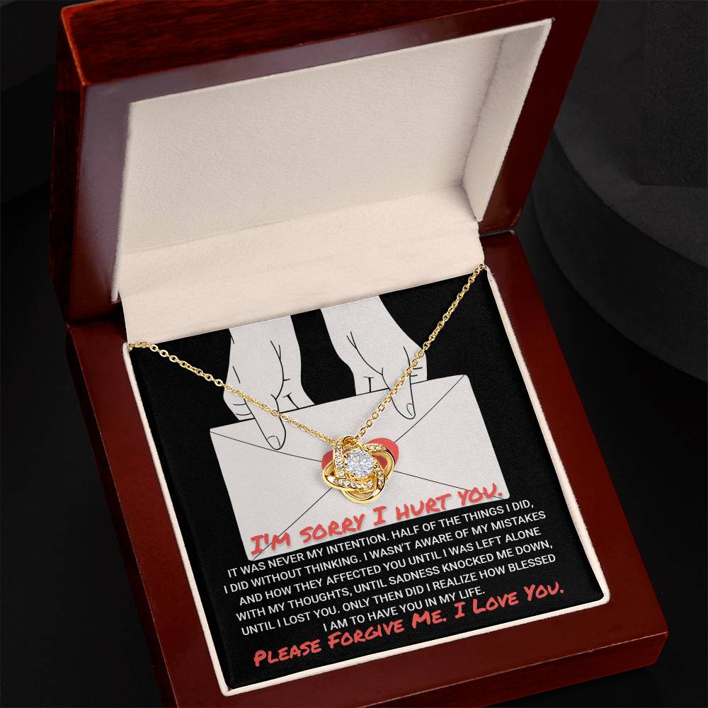Sorry - Without Thinking - Love Knot Necklace