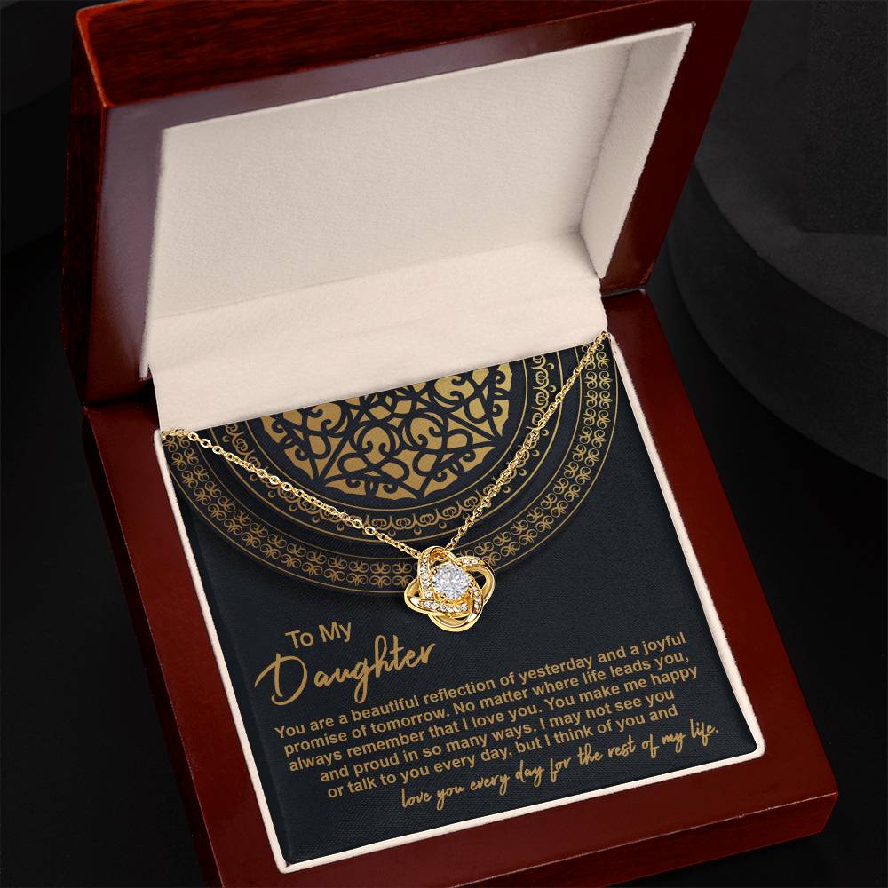 Daughter - Beautiful Reflection 2 - Love Knot Necklace