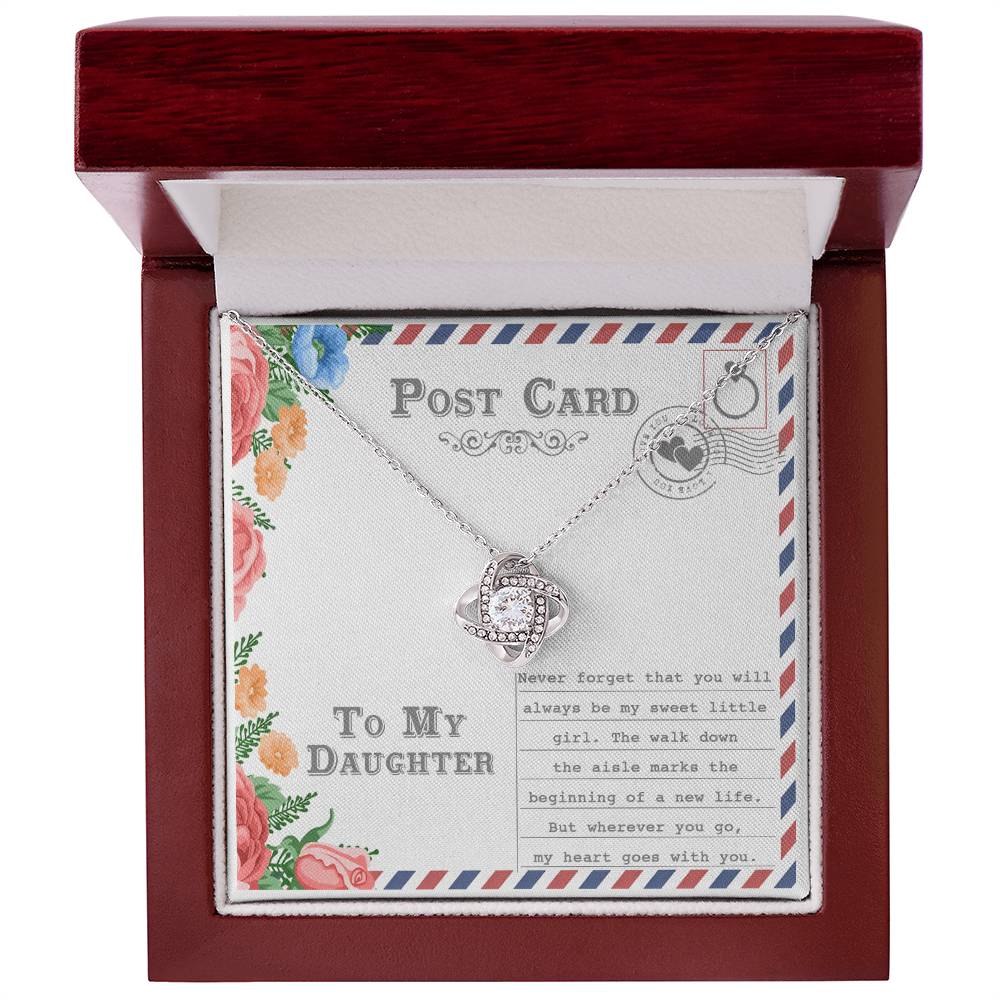 Daughter - Goes With You - Love Knot Necklace