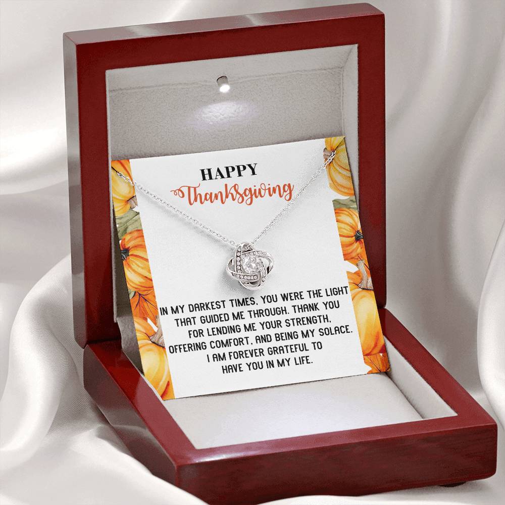 Thanksgiving - Guided Me Through - Love Knot Necklace