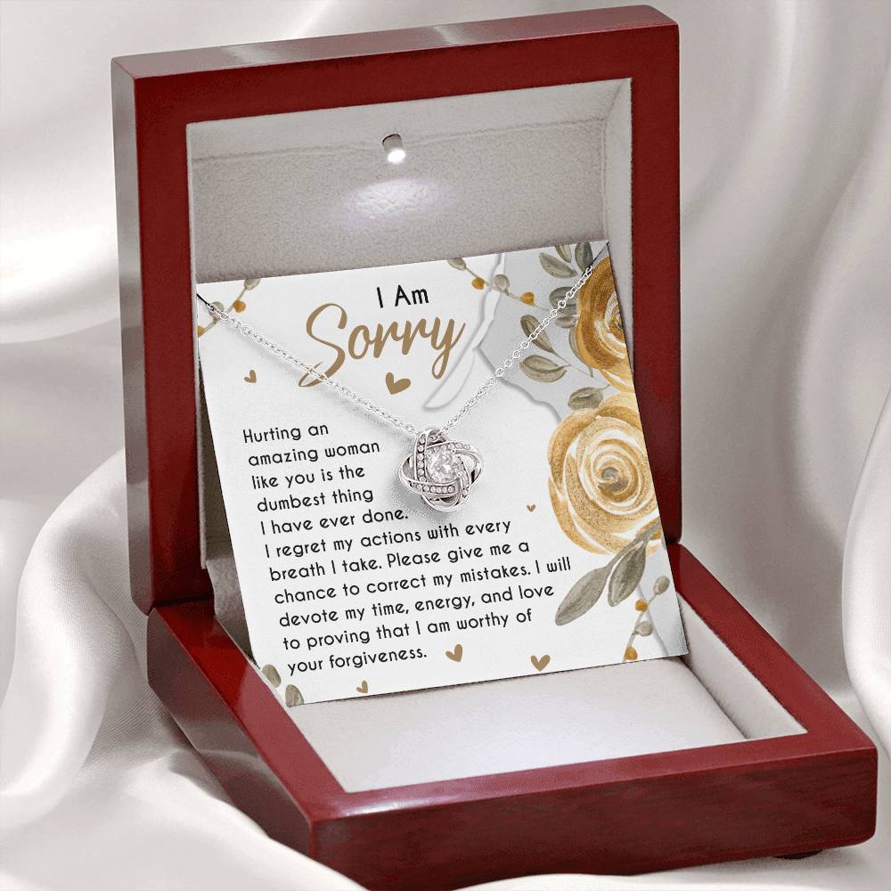 Sorry - Amazing Woman - Love Knot Necklace