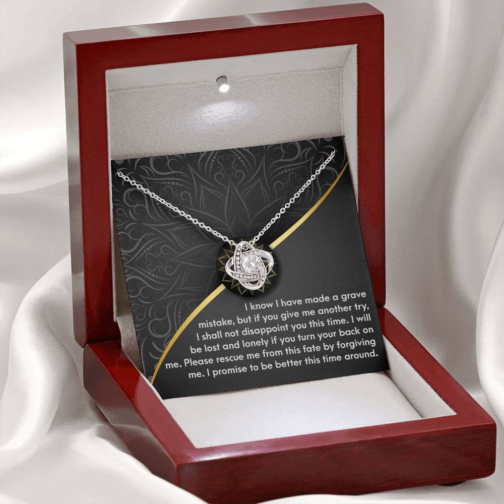 Sorry - Turn Your Back - Love Knot Necklace