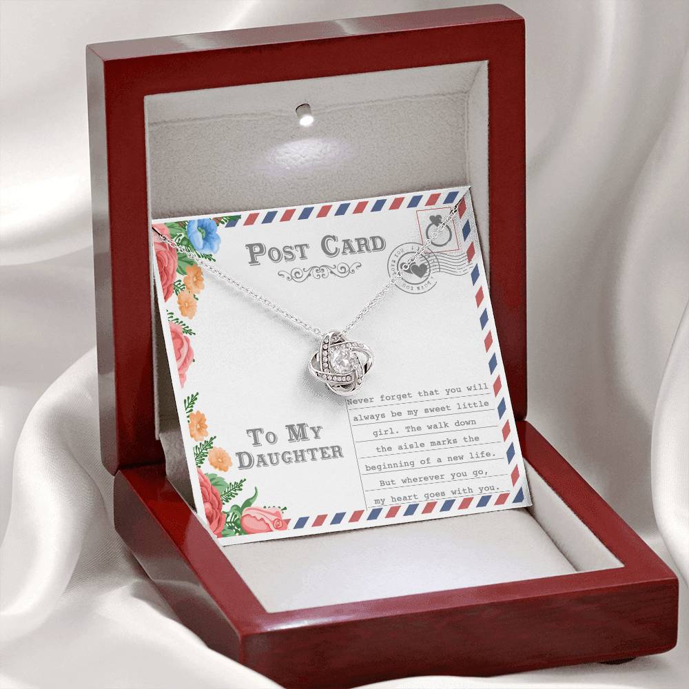 Daughter - Goes With You - Love Knot Necklace