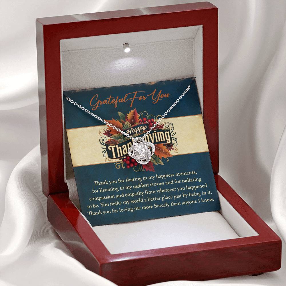 Thanksgiving - Happiest Moments - Love Knot Necklace